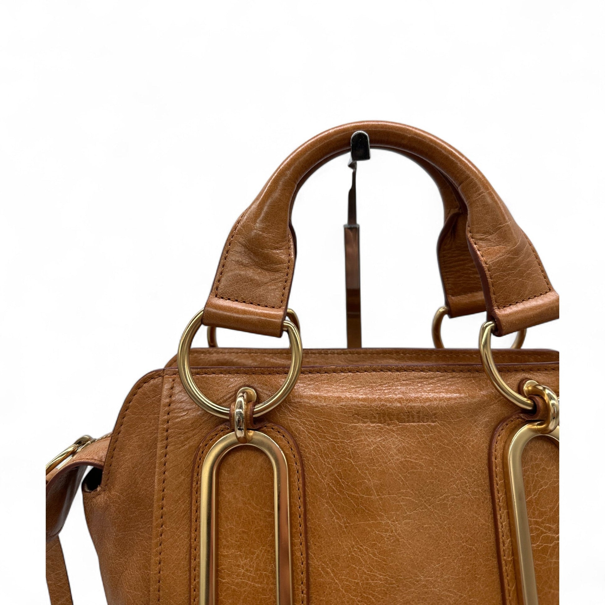 Vintage See by Chloé Paige Tote Handle 2 - Way Handbag - Thanks it's Vintage