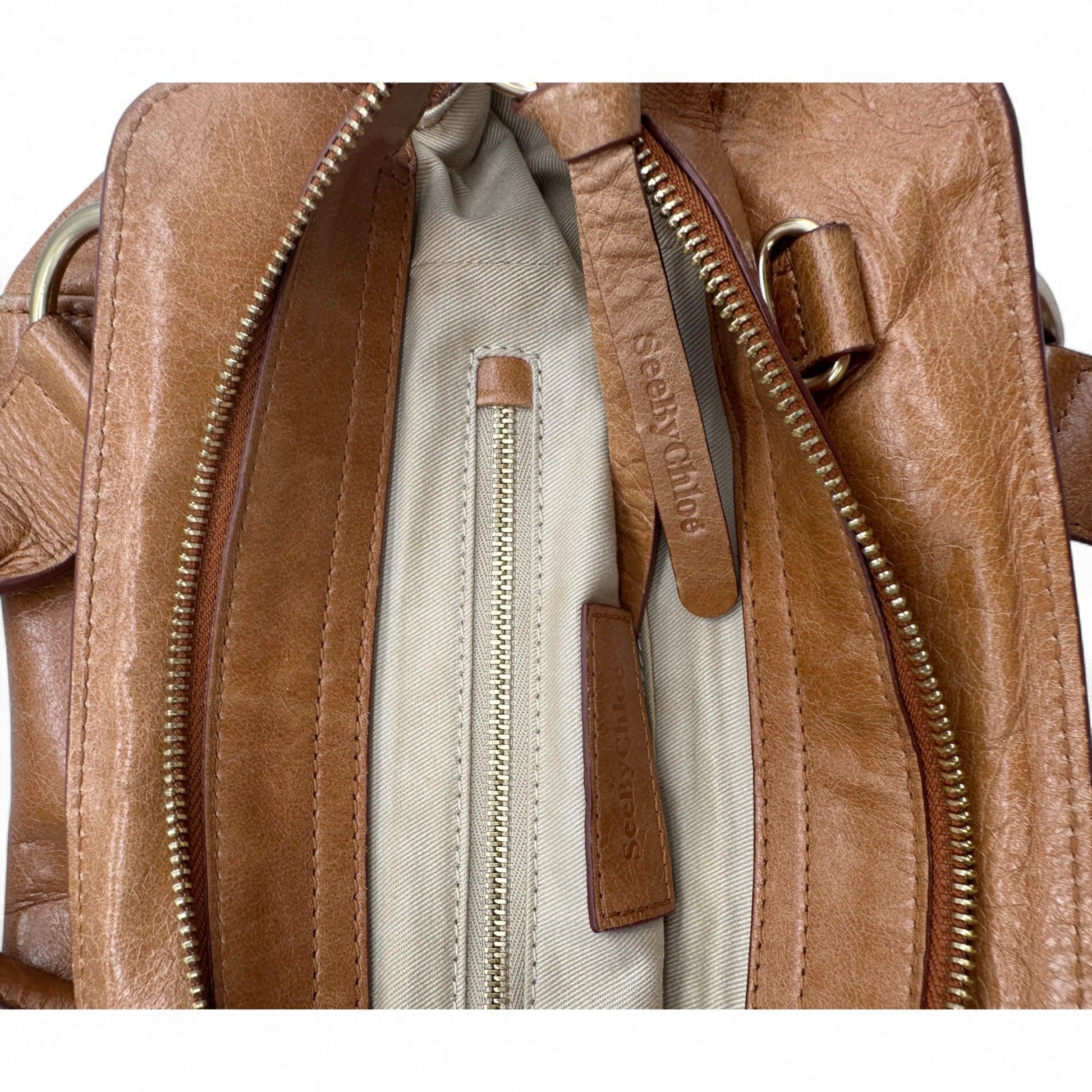 Vintage See by Chloé Paige Tote Handle 2 - Way Handbag - Thanks it's Vintage