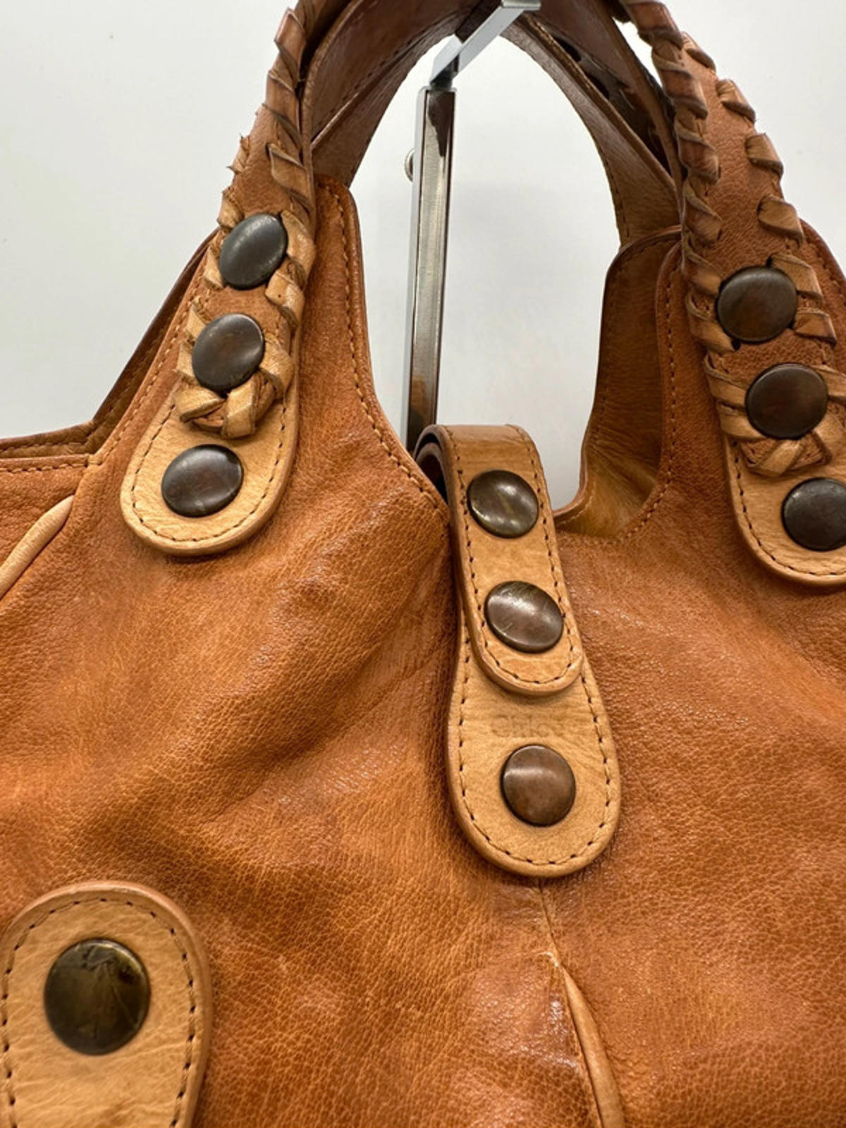 Vintage Chloé Mini Size Brown Leather Silverado