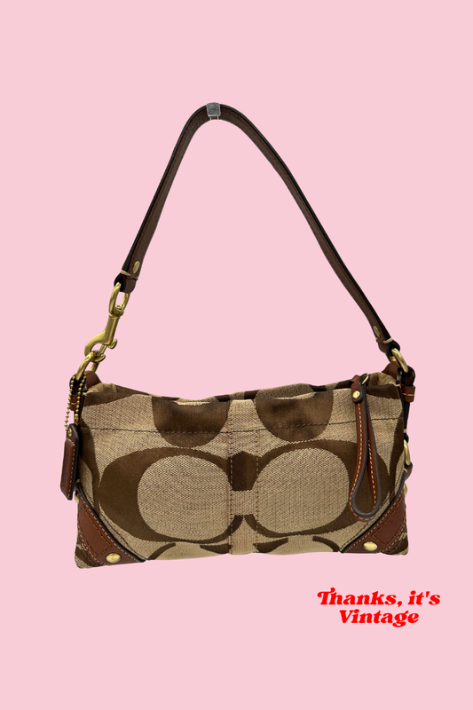 Vintage Coach 10730 Demi Shoulder Bag Monogram Y2K