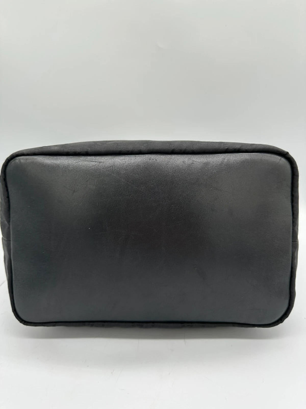 Vintage Gucci Black Monogram Bamboo Shoulder Bag