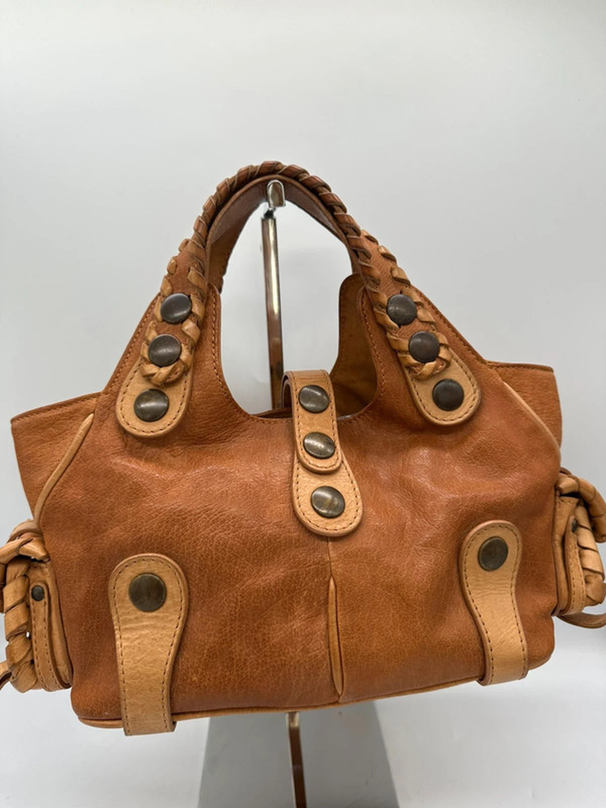 Vintage Chloé Mini Size Brown Leather Silverado