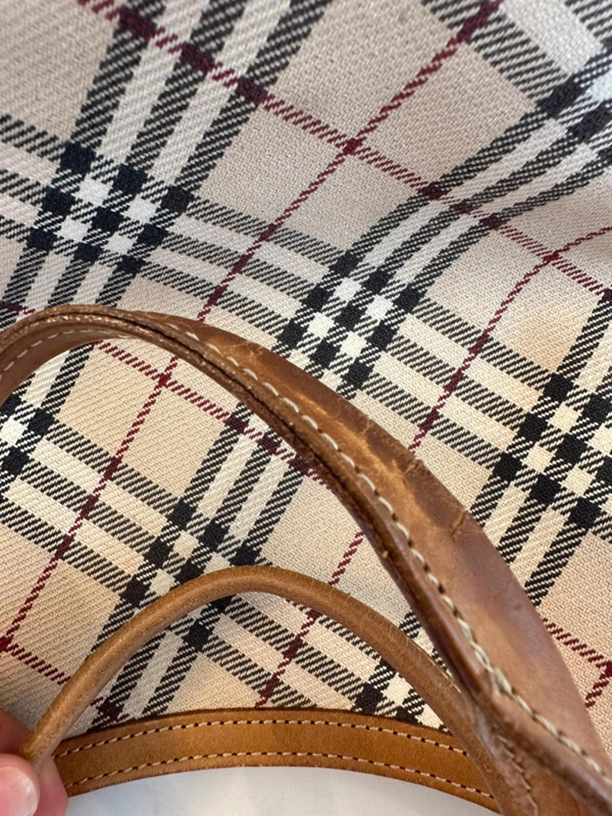 Vintage Blue Label Burberry Nova Check Shoulder Bag