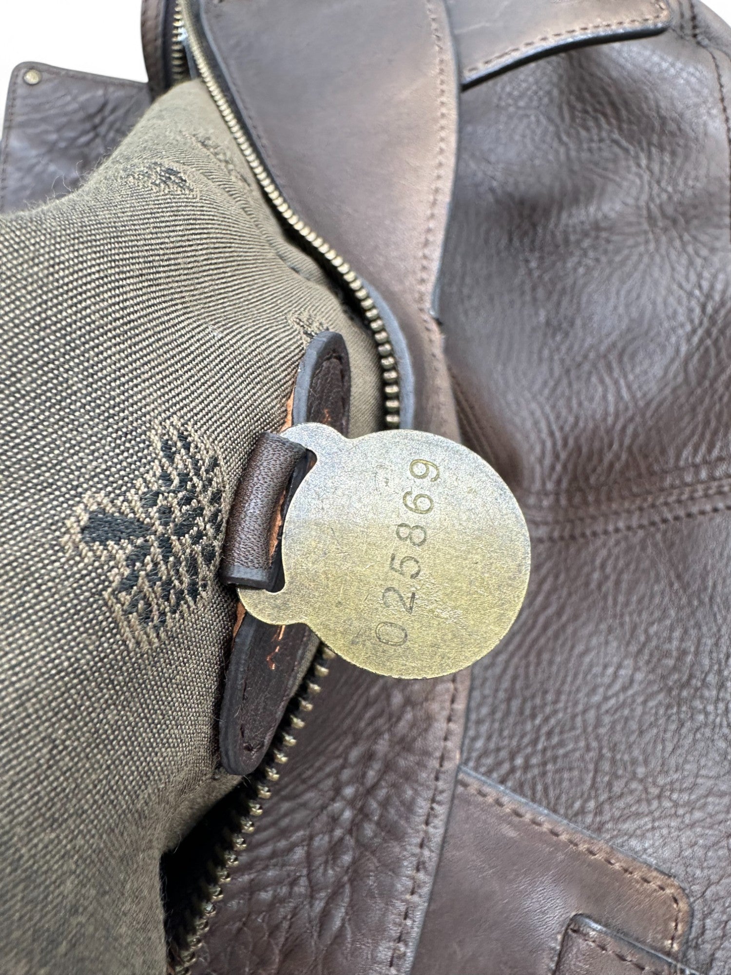 Vintage Mulberry Smithfield Tote Bag in Brown Leather with Brass Turnlock Fastening - Thanks it's Vintage