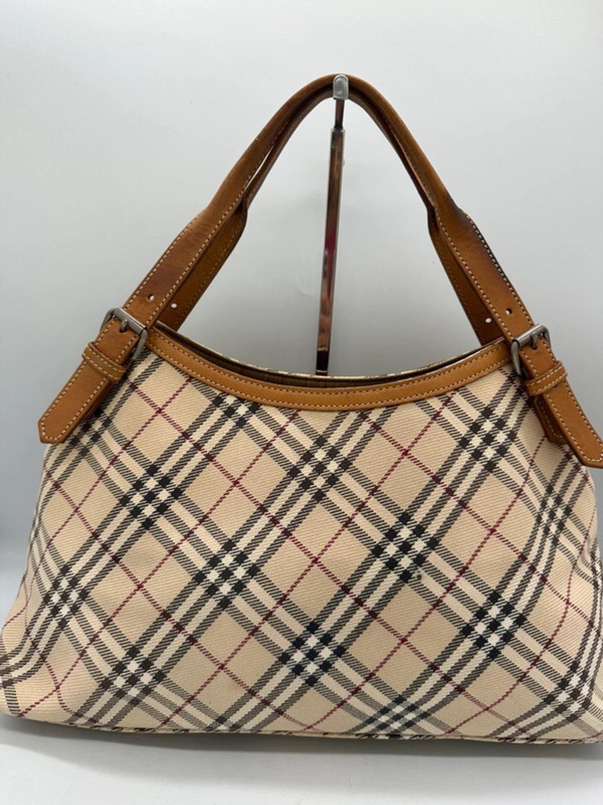 Vintage Blue Label Burberry Nova Check Shoulder Bag