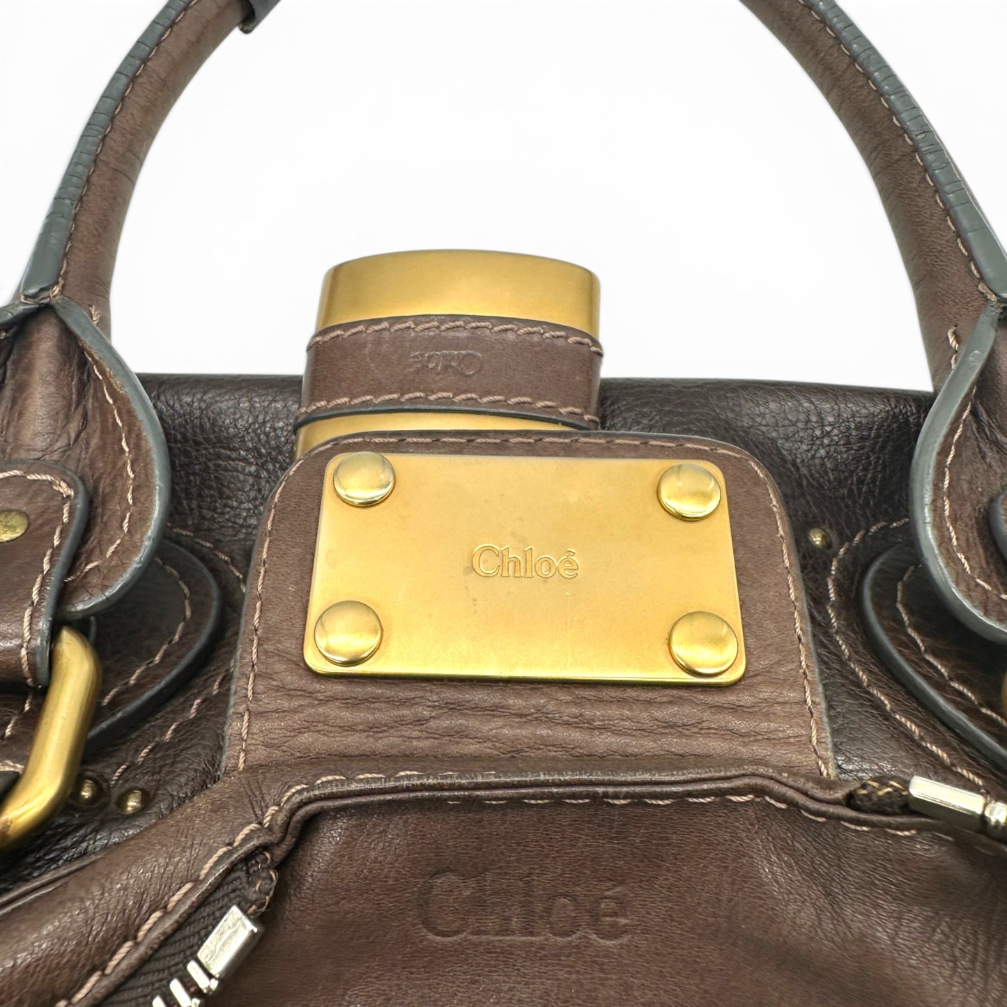 Chloé Paddington Handtasche aus rotem Leder
