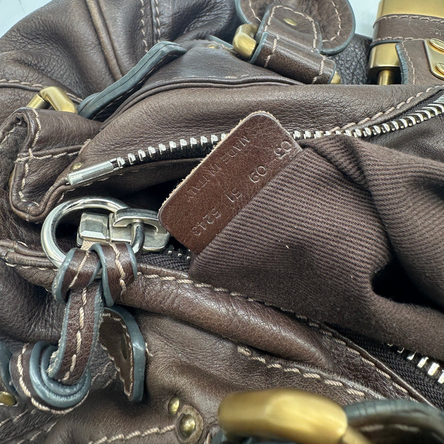 Chloé Paddington Handtasche aus rotem Leder