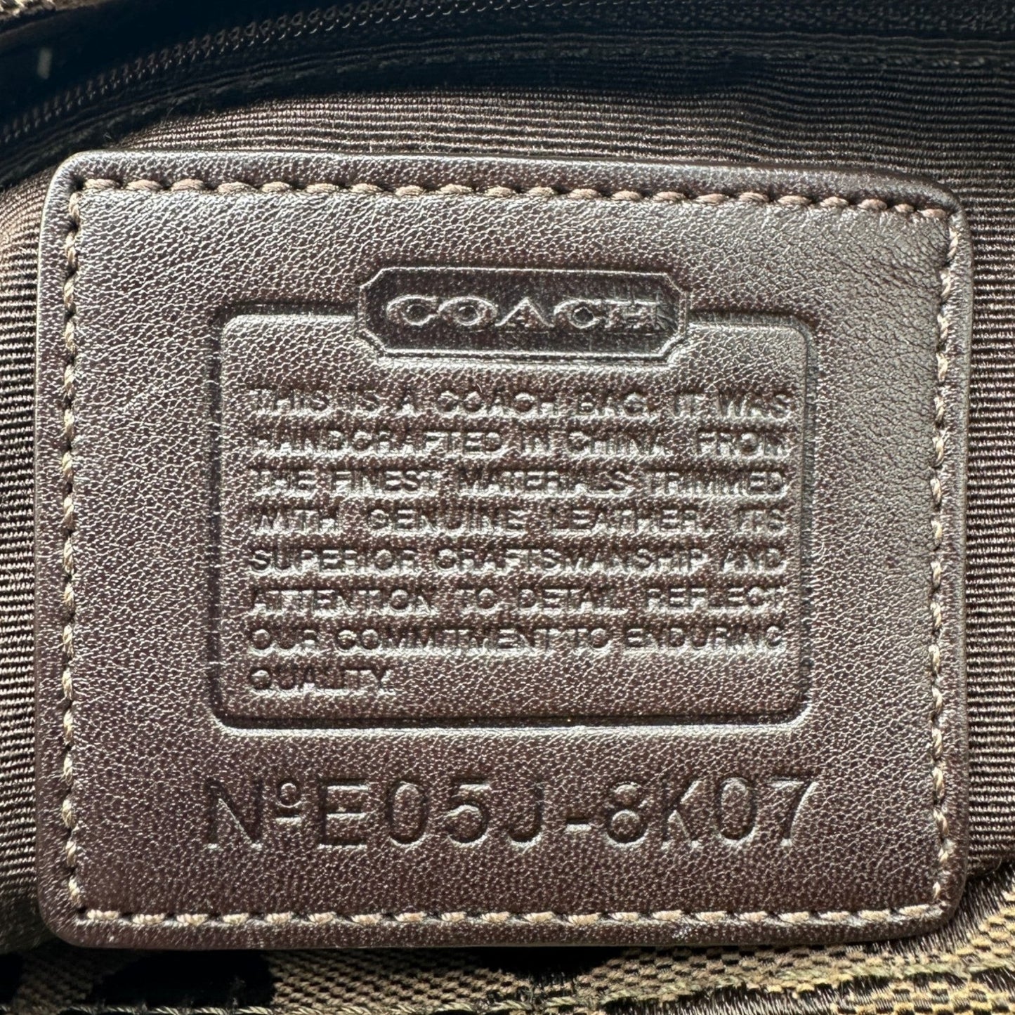 Sac à main vintage Coach 8K07 Hamptons