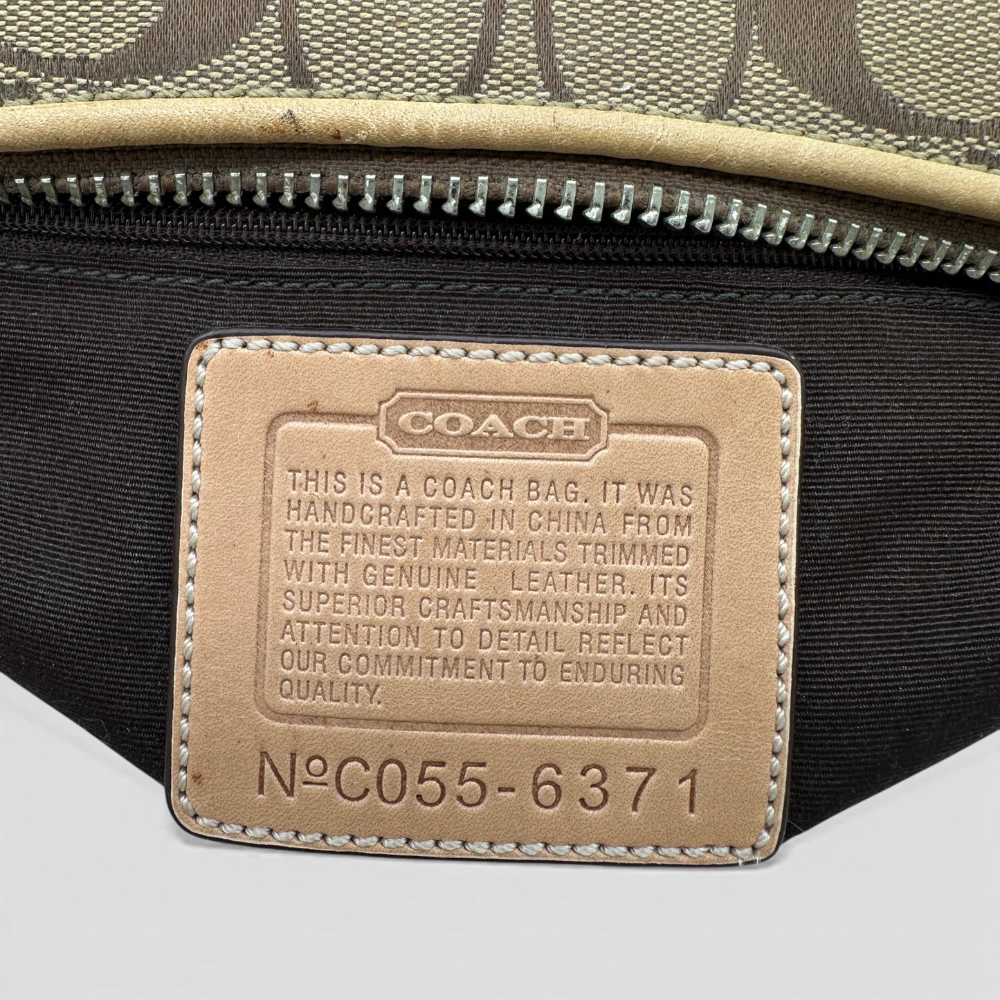 Vintage Coach 6371 Baguette Schultertasche