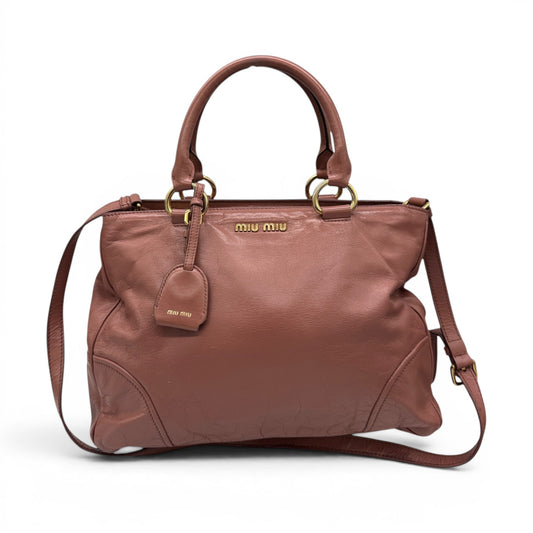 Vintage Miu Miu 2-Way Vitello Shine Handbag