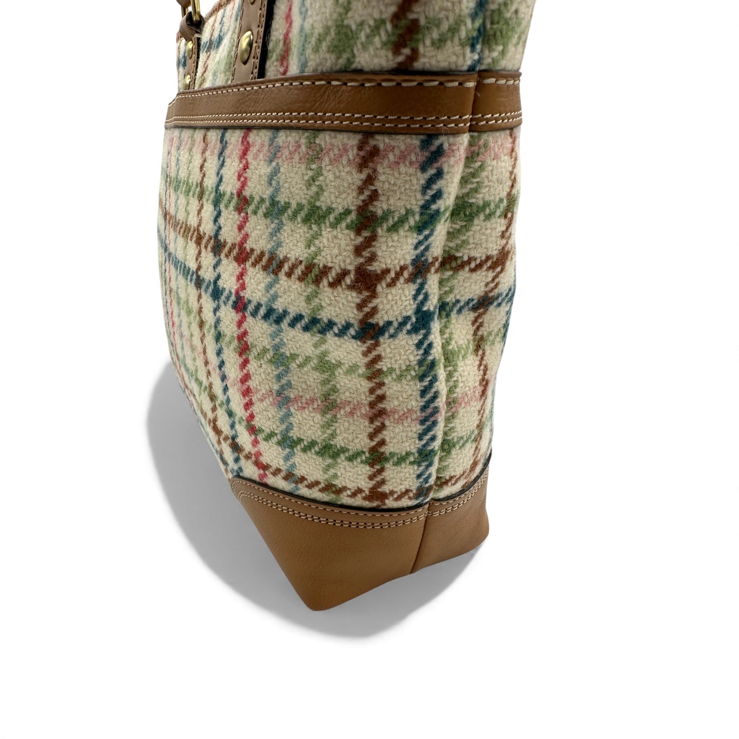 Vintage Coach F13985 Hampton Tattersall Shoulder Bag