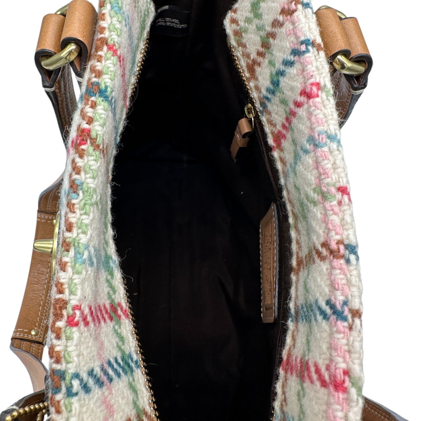 Vintage Coach F13985 Hampton Tattersall Shoulder Bag