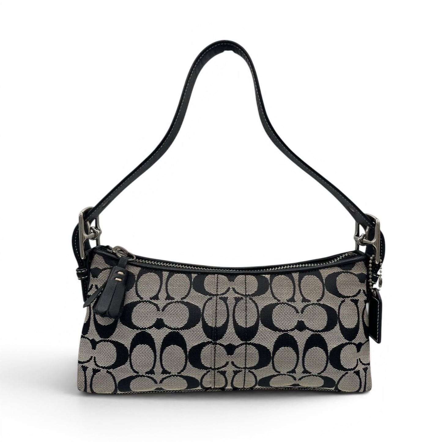 Vintage Coach 6371 East West Baguette Schultertasche