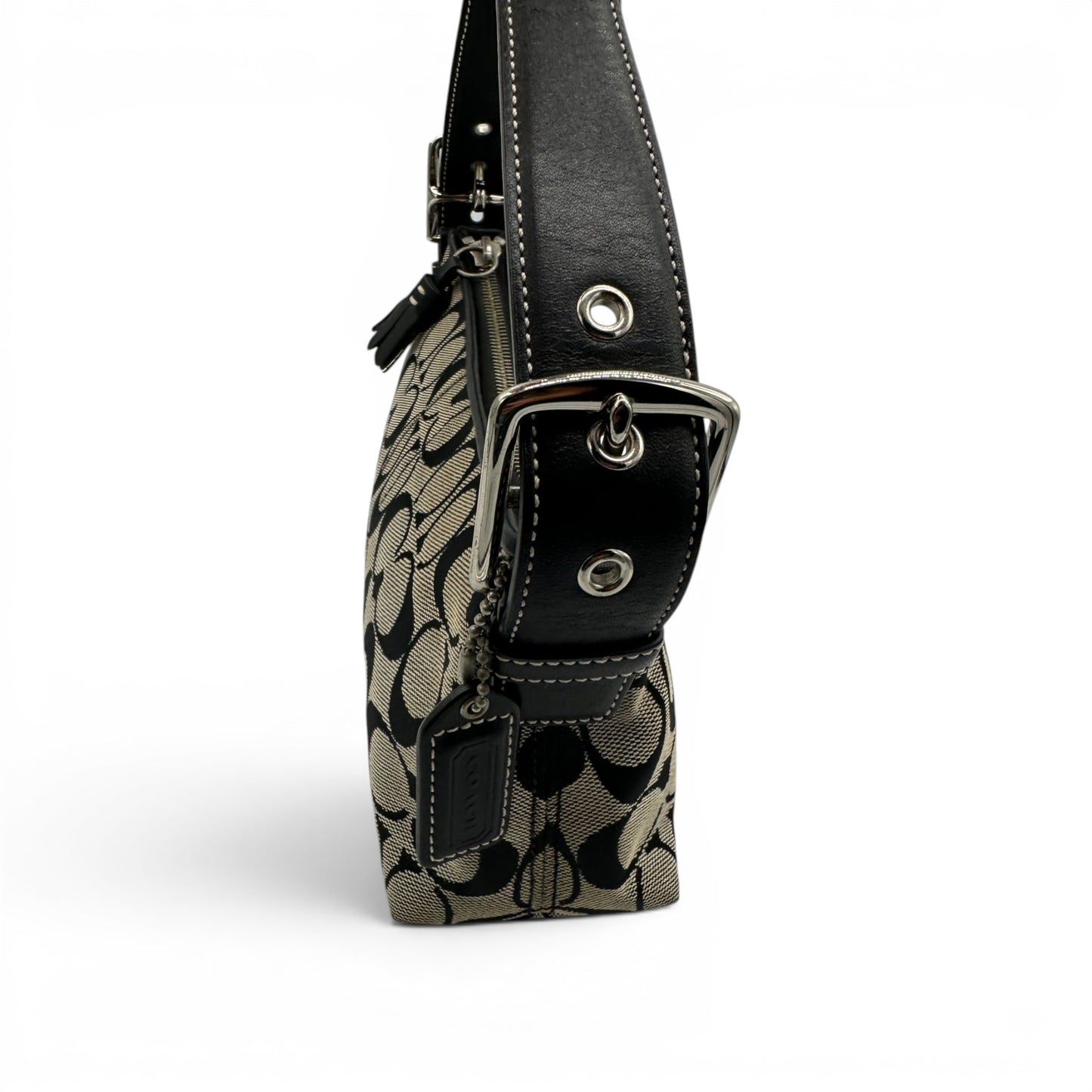Vintage Coach 6371 East West Baguette Schultertasche