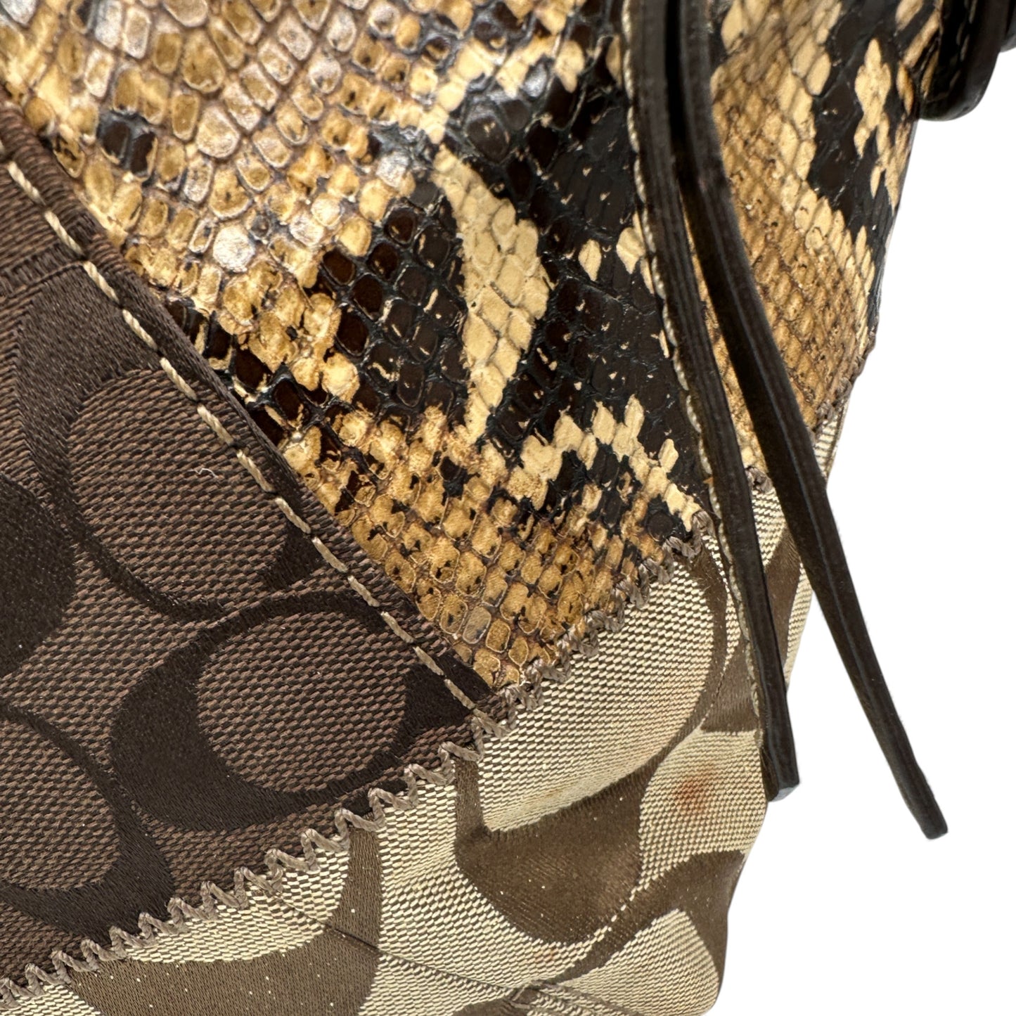 Vintage Coach 12898 Patchwork Shoulder Bag