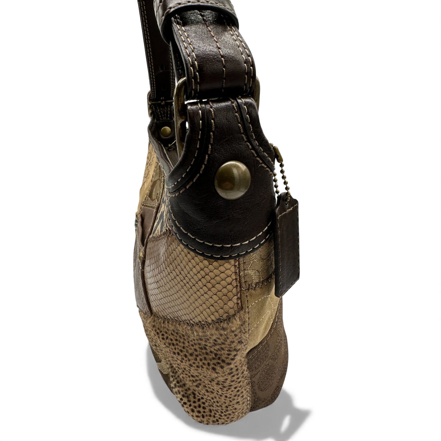 Vintage Coach 12898 Patchwork Shoulder Bag