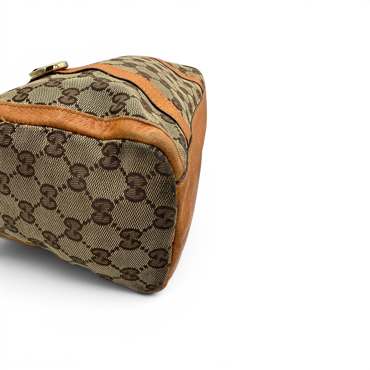 Vintage Gucci Bamboo Monogram Große Tragetasche Schultertasche