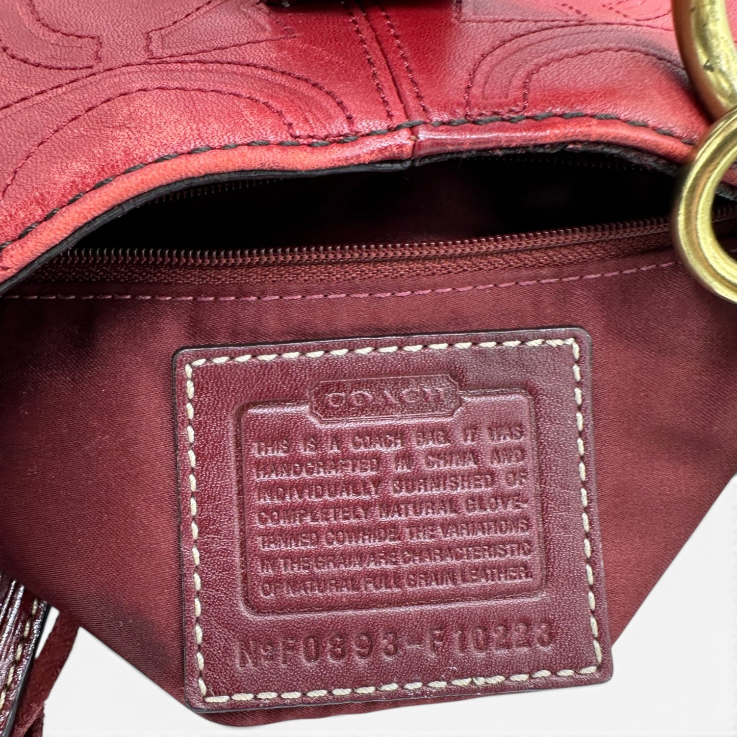 Vintage Coach F10223 Hampton Shoulder Bag