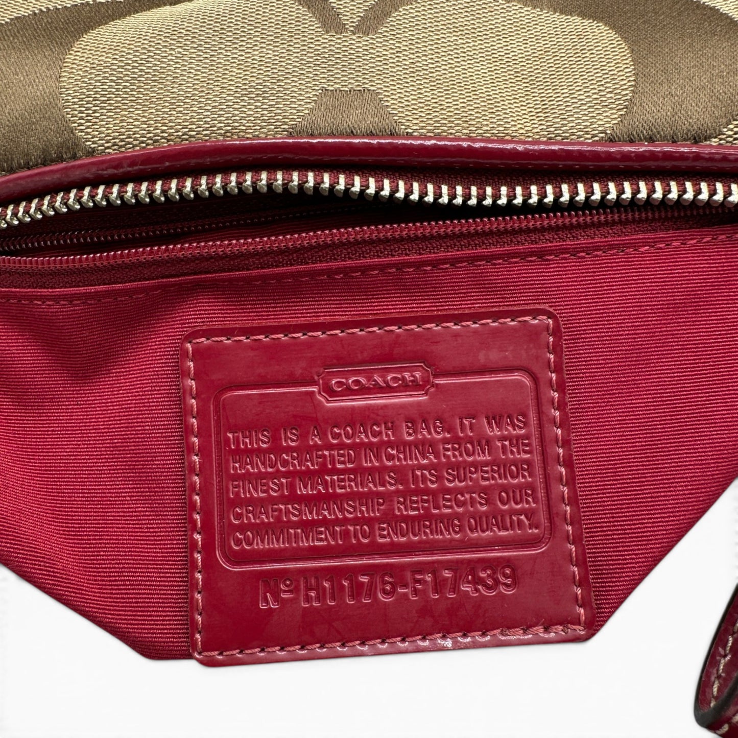 SELTENE Vintage Coach F17439 Schultertasche
