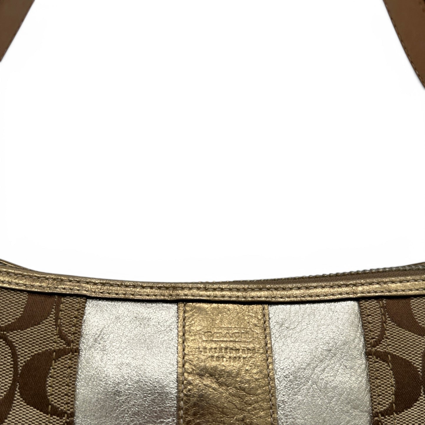 Vintage Coach 1478 East West Baguette Shoulder Bag