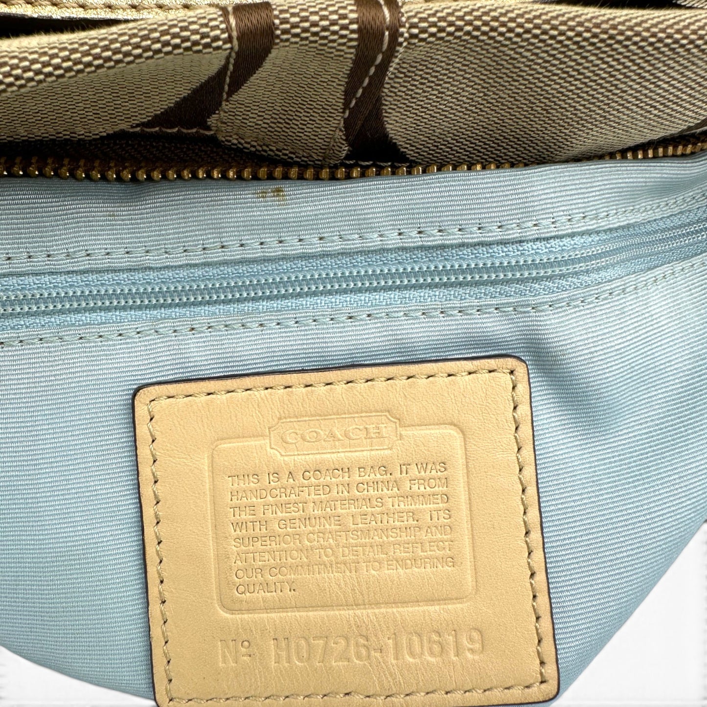 Vintage Coach 10620 Große Carly Schultertasche