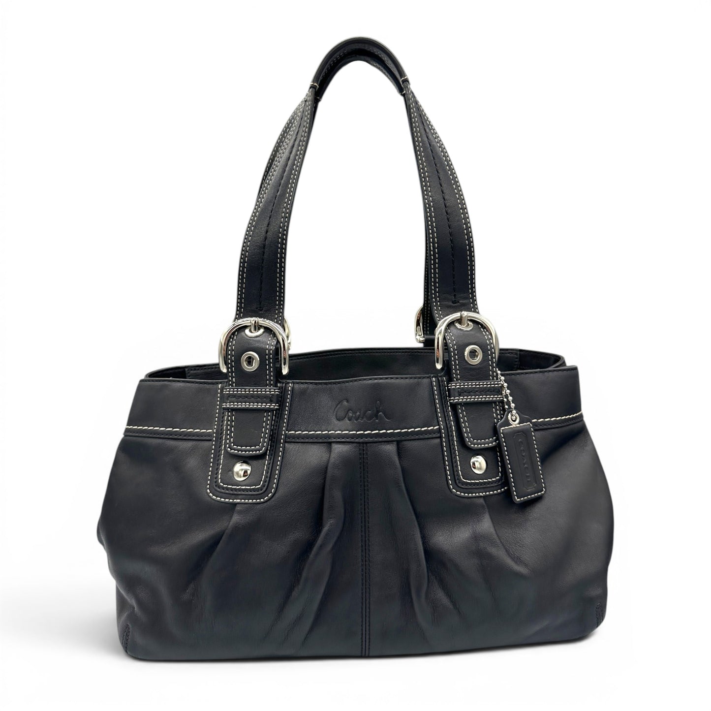 Vintage Coach F13732 Soho Leather Shoulder Bag