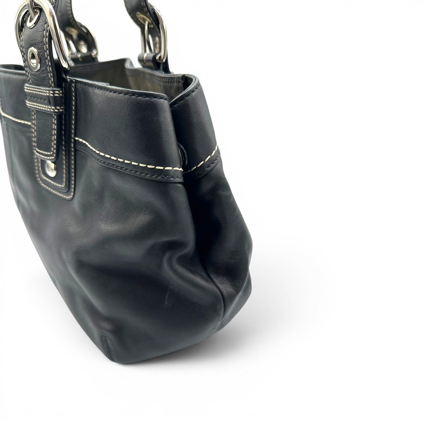 Vintage Coach F13732 Soho Leather Shoulder Bag