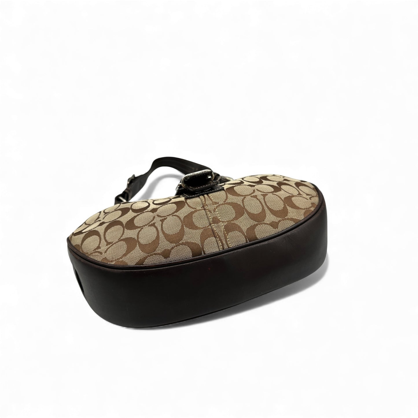 Vintage Coach 6363 Crescent Soho Schultertasche mit Schnalle