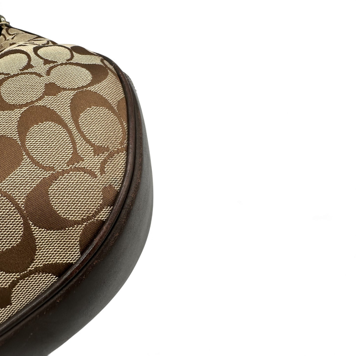 Vintage Coach 6363 Crescent Soho Schultertasche mit Schnalle