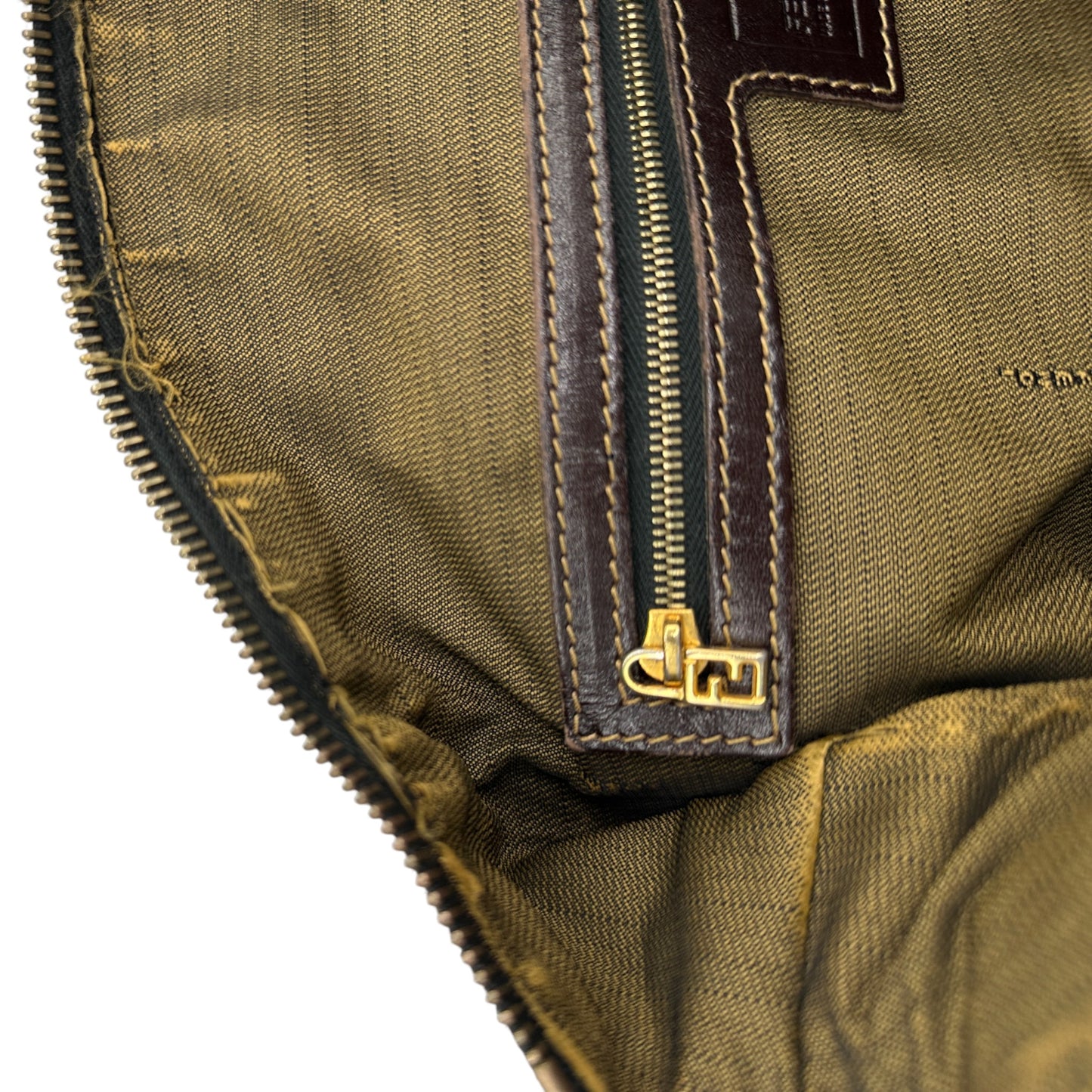 Vintage Fendi Zucca Canvas Mini Boston Bag