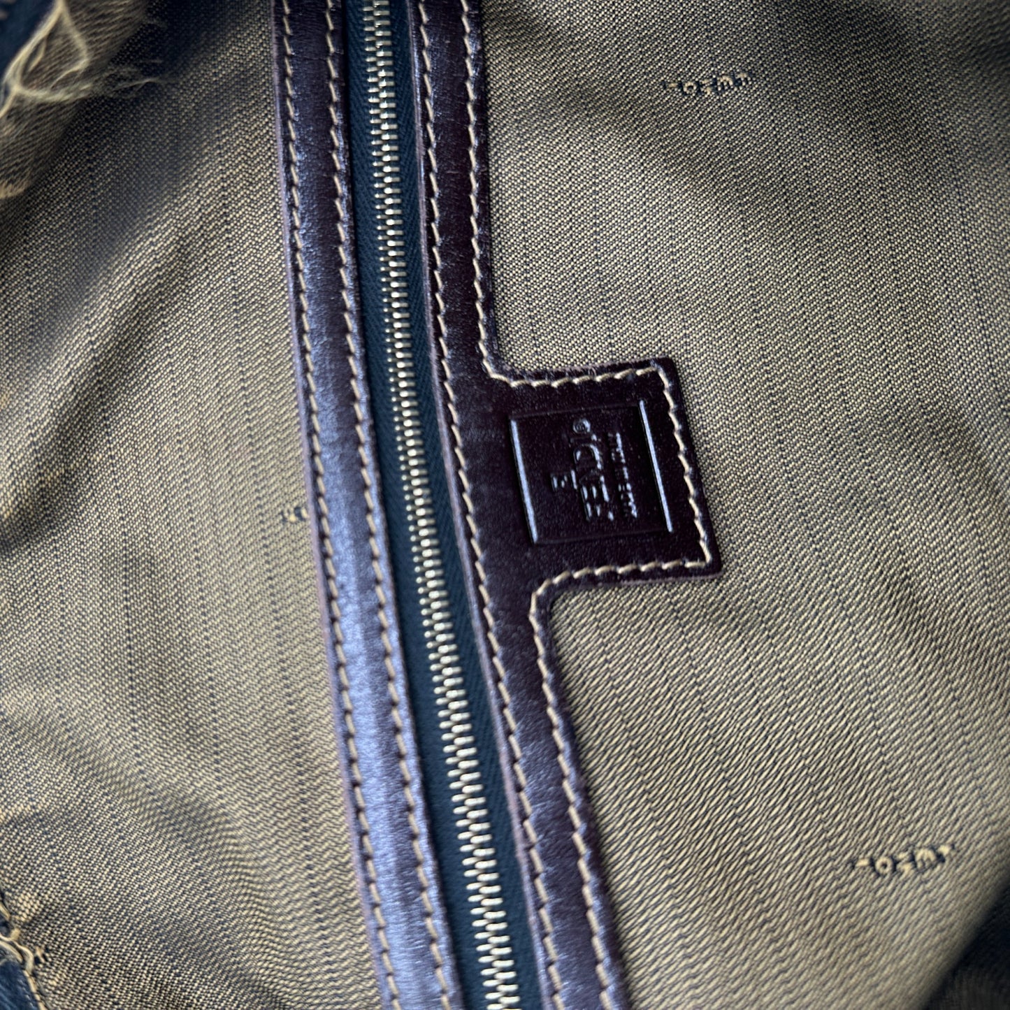 Vintage Fendi Zucca Canvas Mini Boston Bag