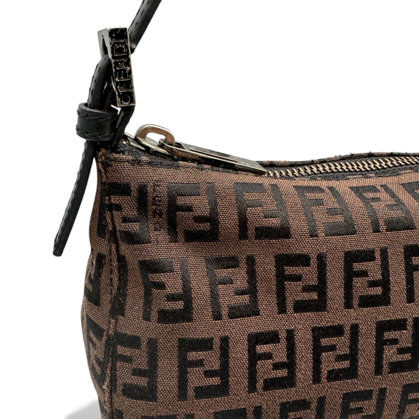 Vintage Fendi Zucchino Pochette Shoulder Bag