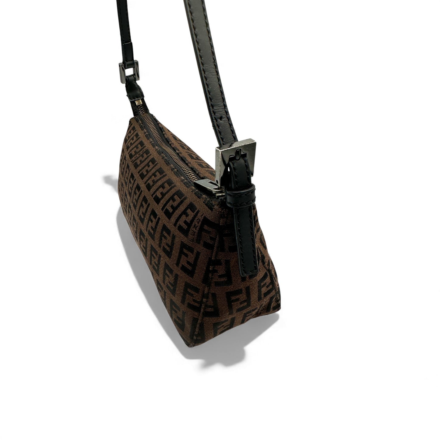 Vintage Fendi Zucchino Pochette Shoulder Bag