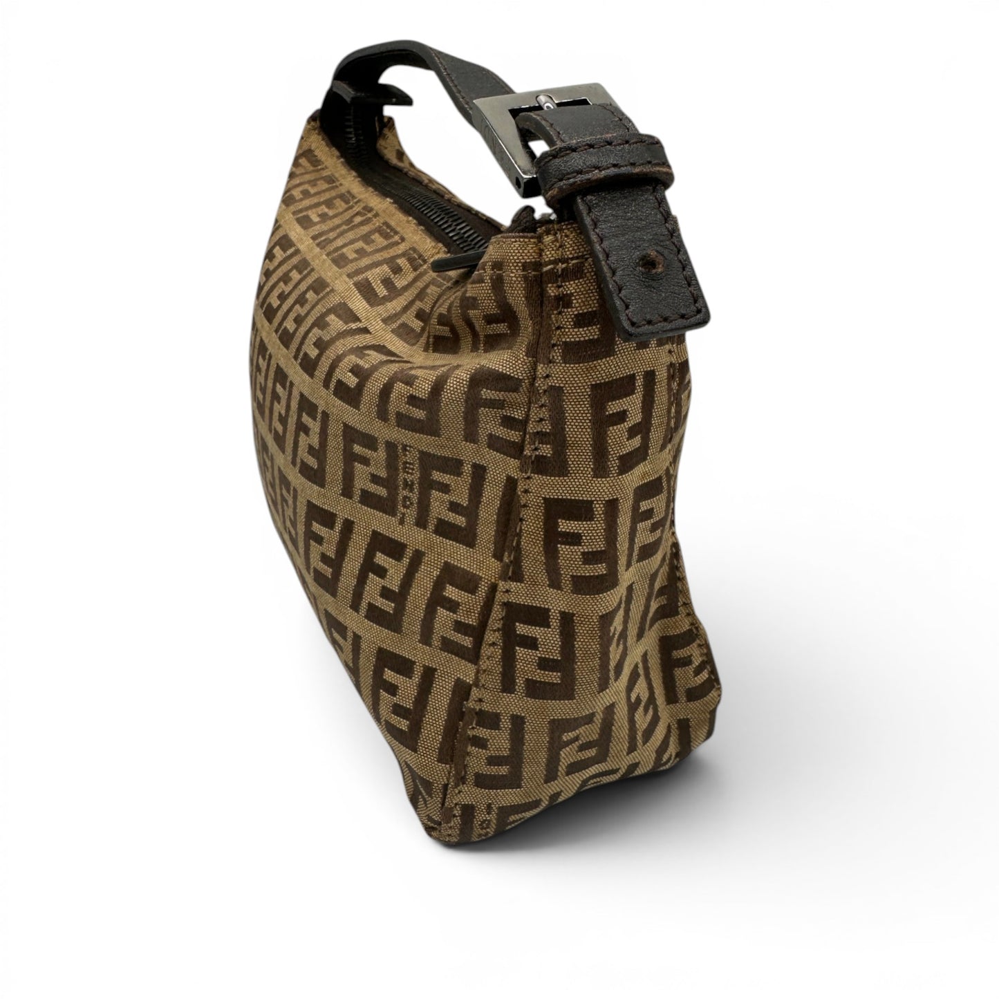 Vintage Fendi Zucchino Pouch Handbag