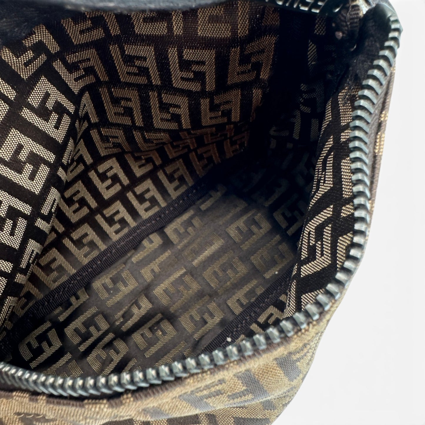 Vintage Fendi Zucchino Pouch Handbag