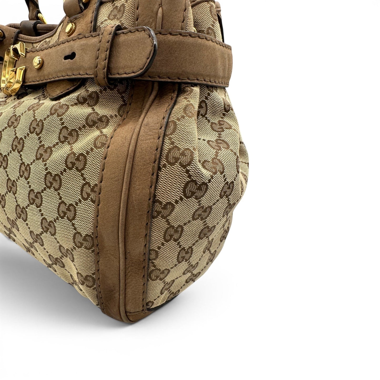 Vintage Gucci GG Canvas Running Tote