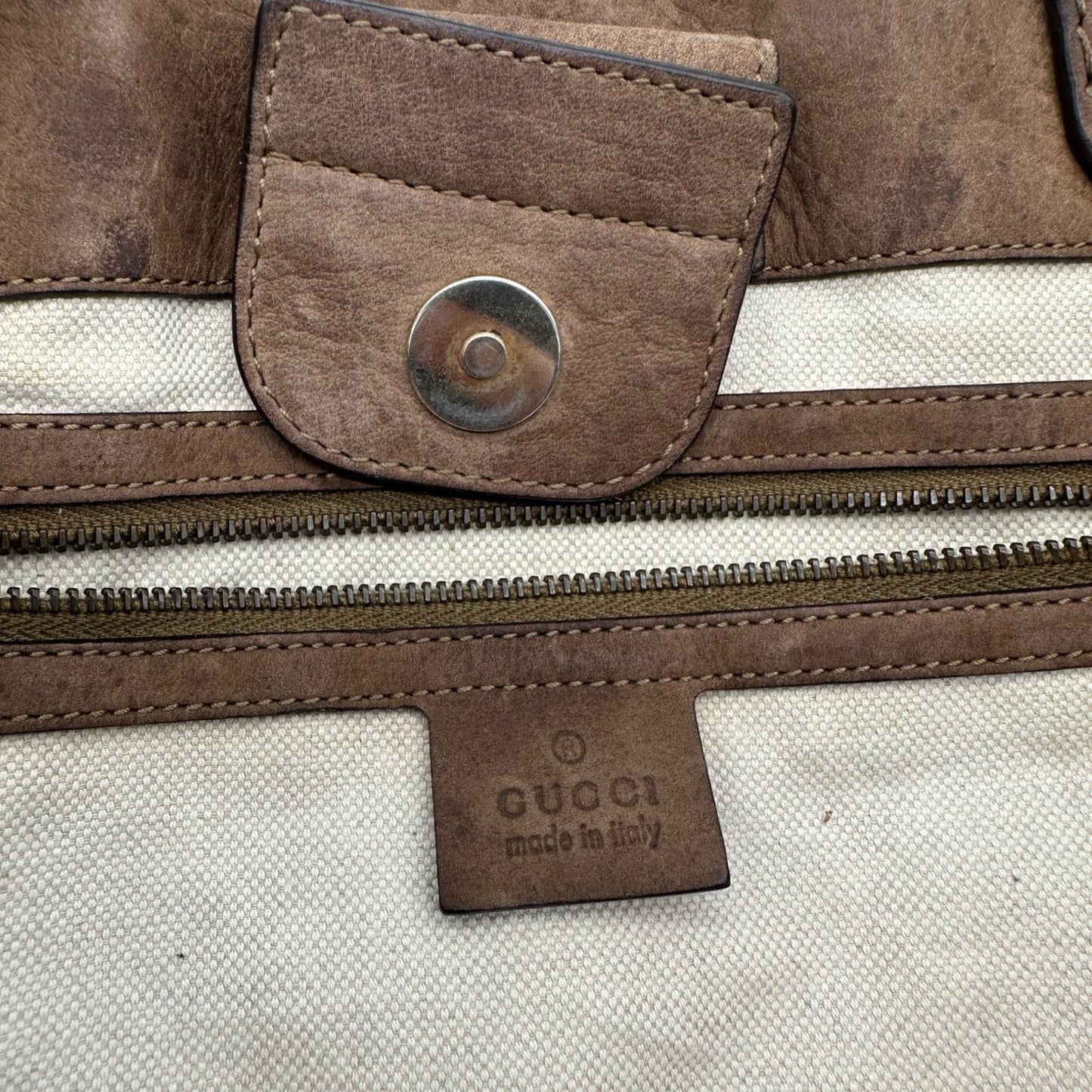 Vintage Gucci GG Canvas Running Tote