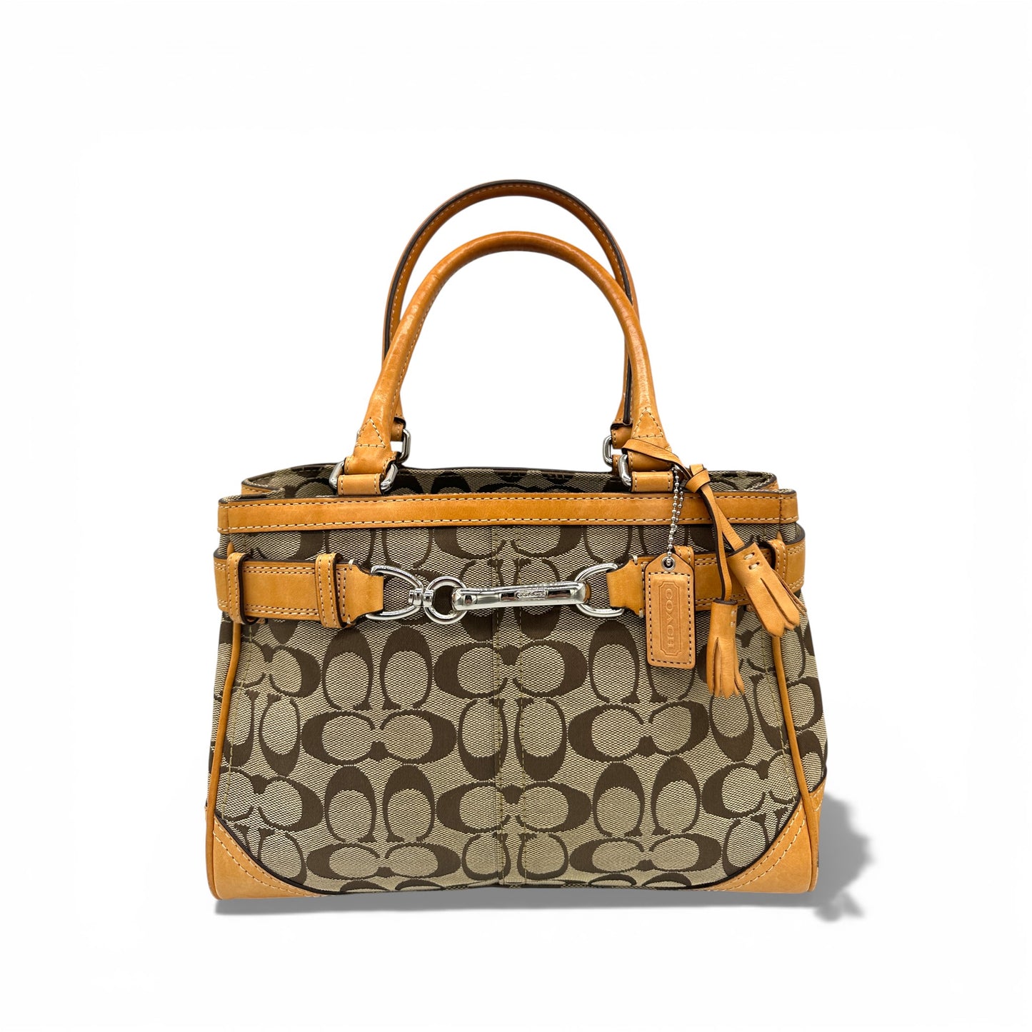 Vintage Coach F08K06 Hampton Clip Tote Handtasche