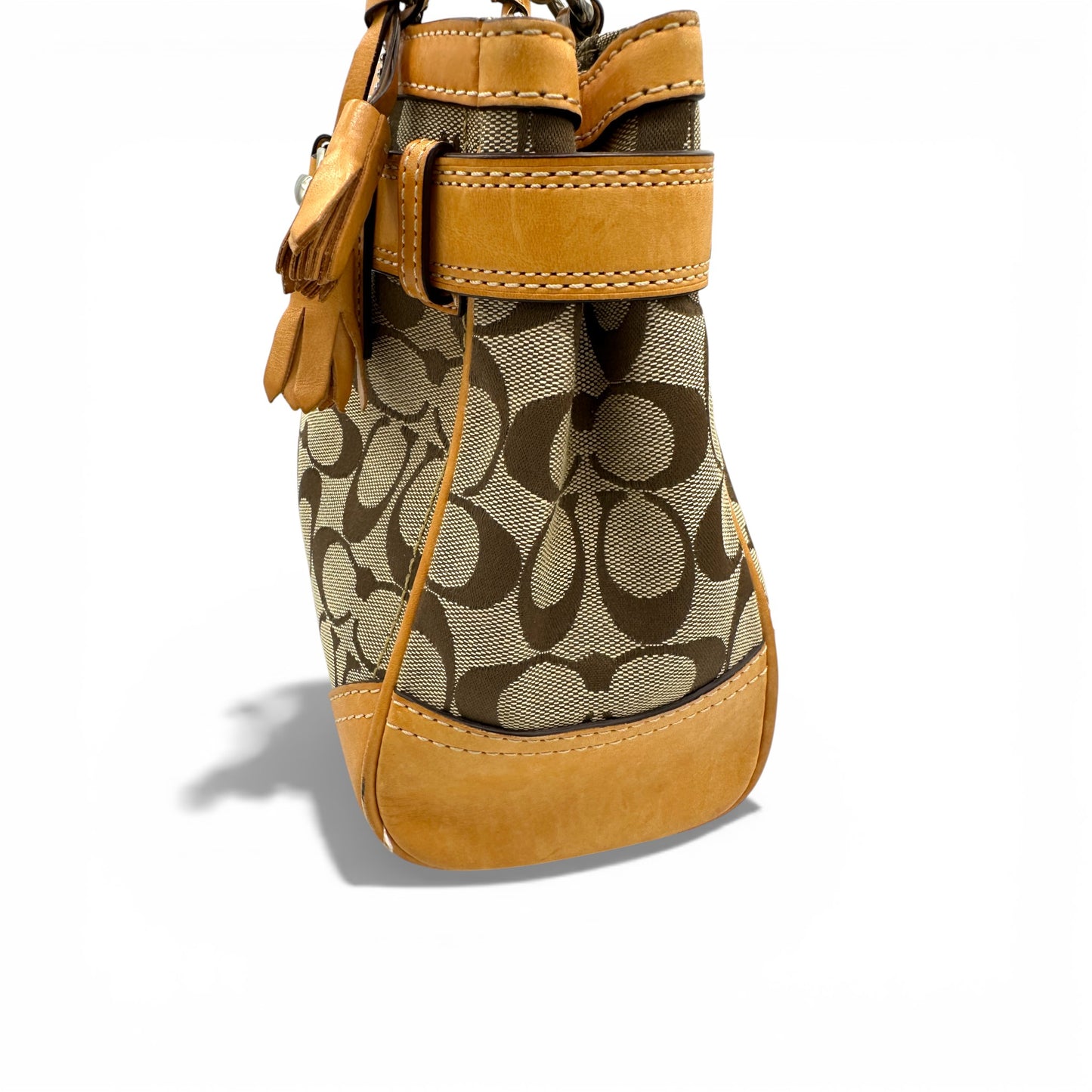 Vintage Coach F08K06 Hampton Clip Tote Handtasche