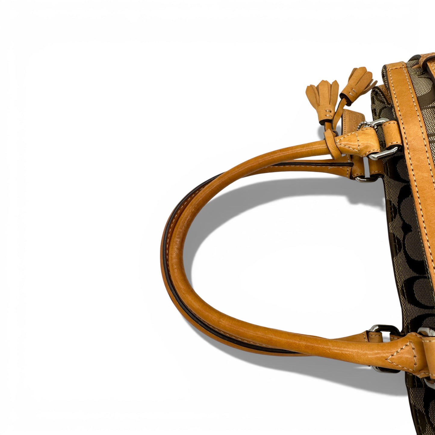 Vintage Coach F08K06 Hampton Clip Tote Handtasche