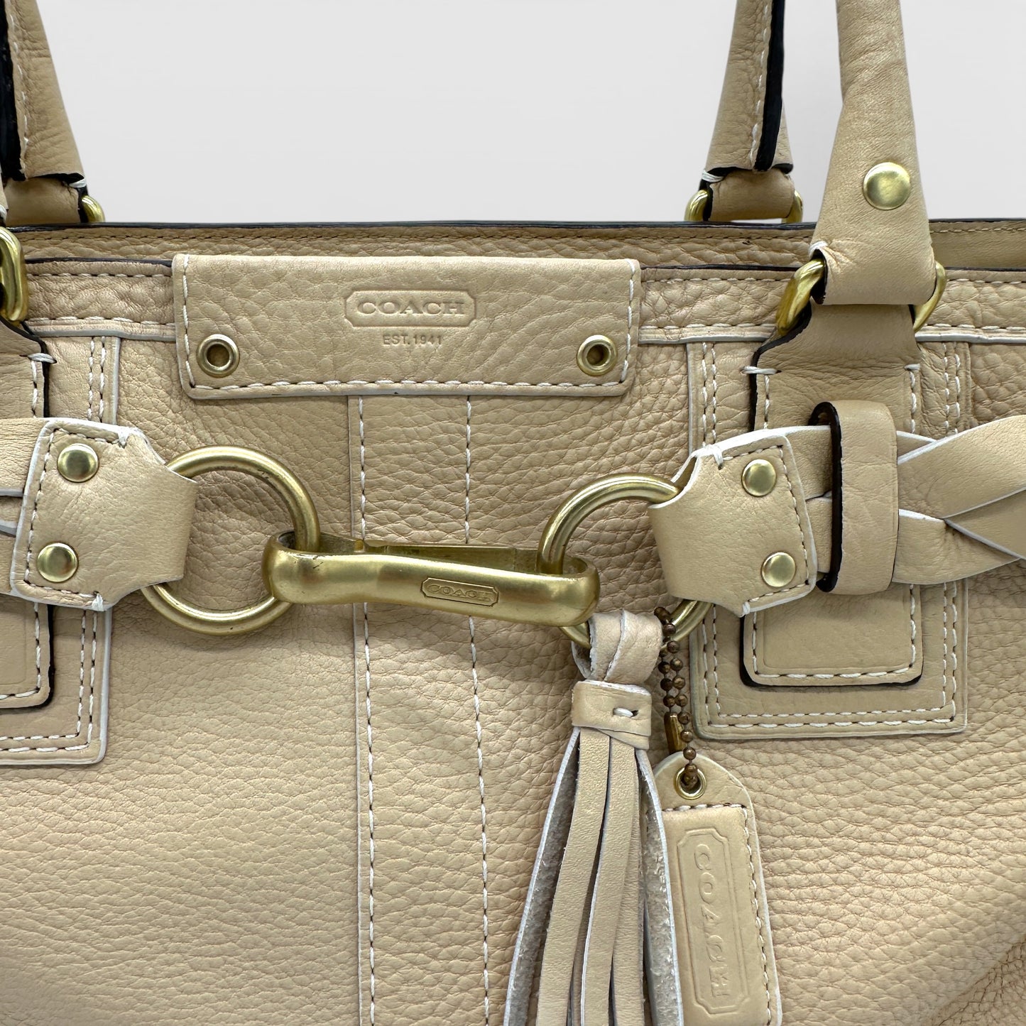 Vintage Coach 10529 Hamptons Tote Handbag