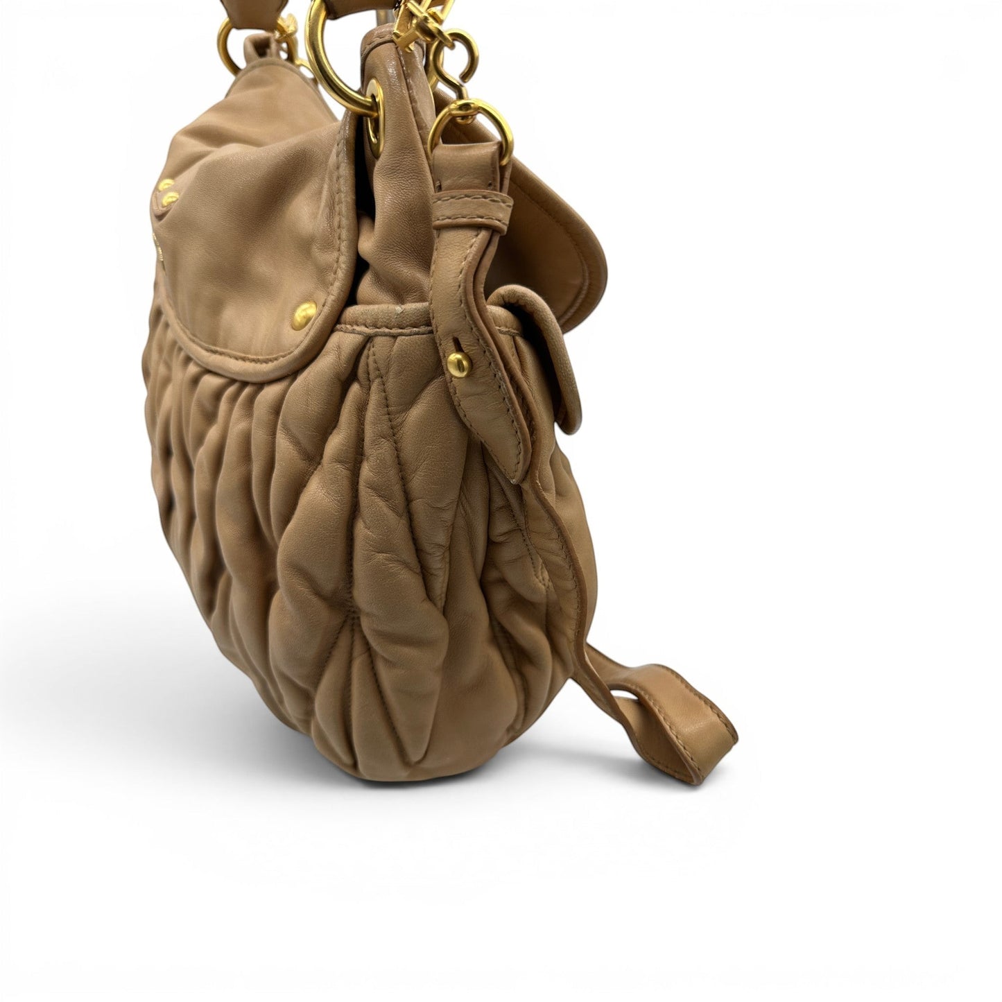 Miu Miu Sac à main fourre-tout en denim matelassé