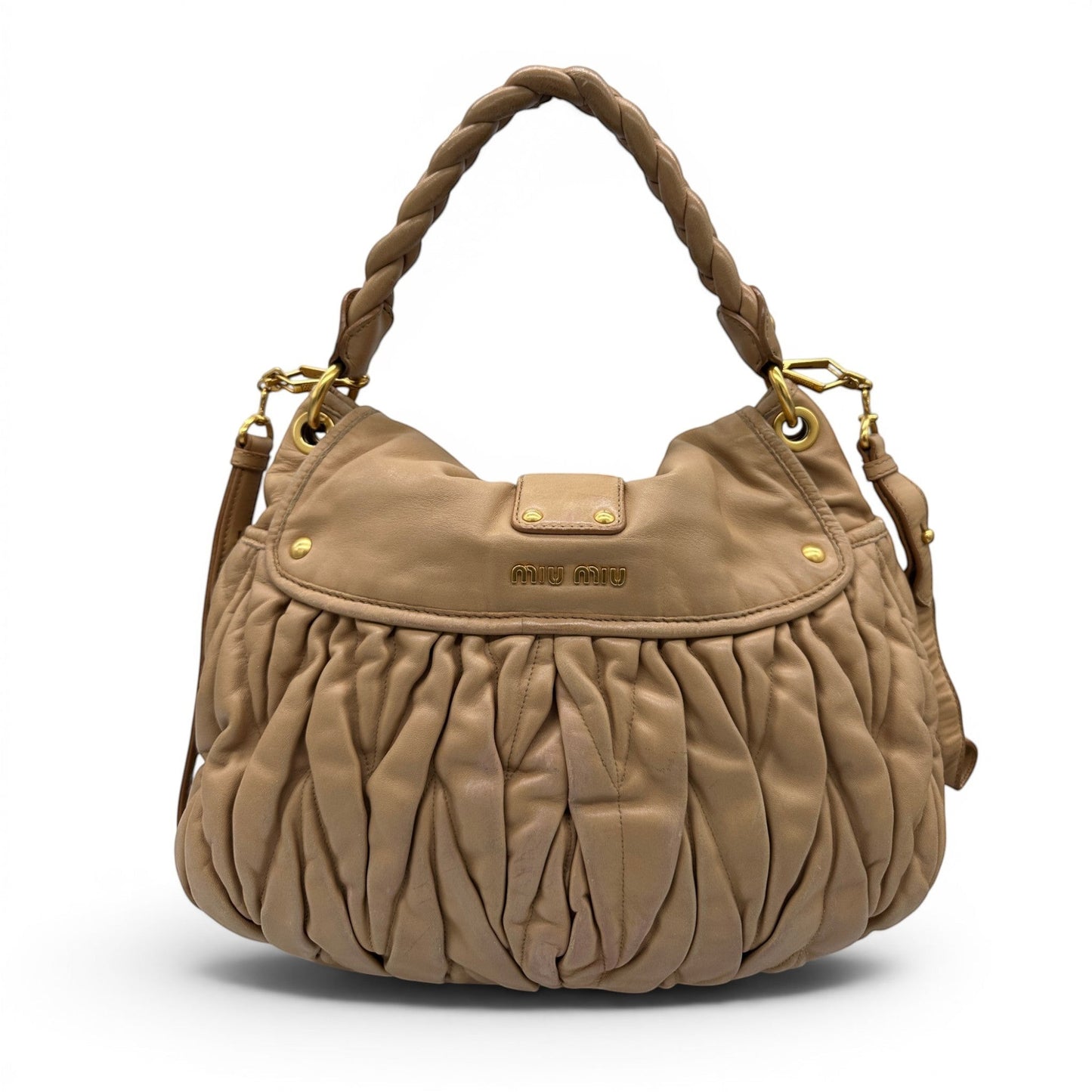 Miu Miu Sac à main fourre-tout en denim matelassé