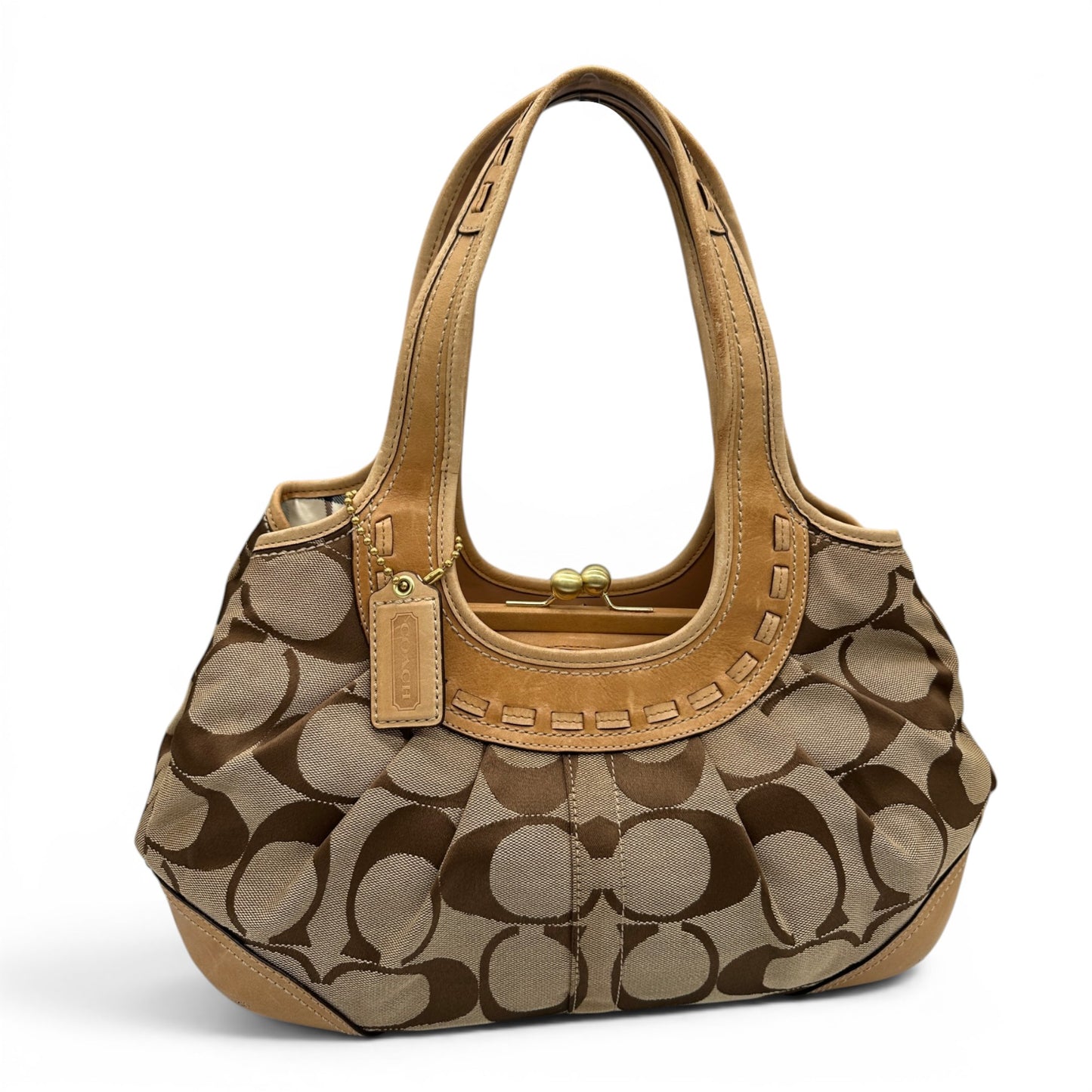 Vintage Coach 12232 Pleated Ergo Shoulder Bag