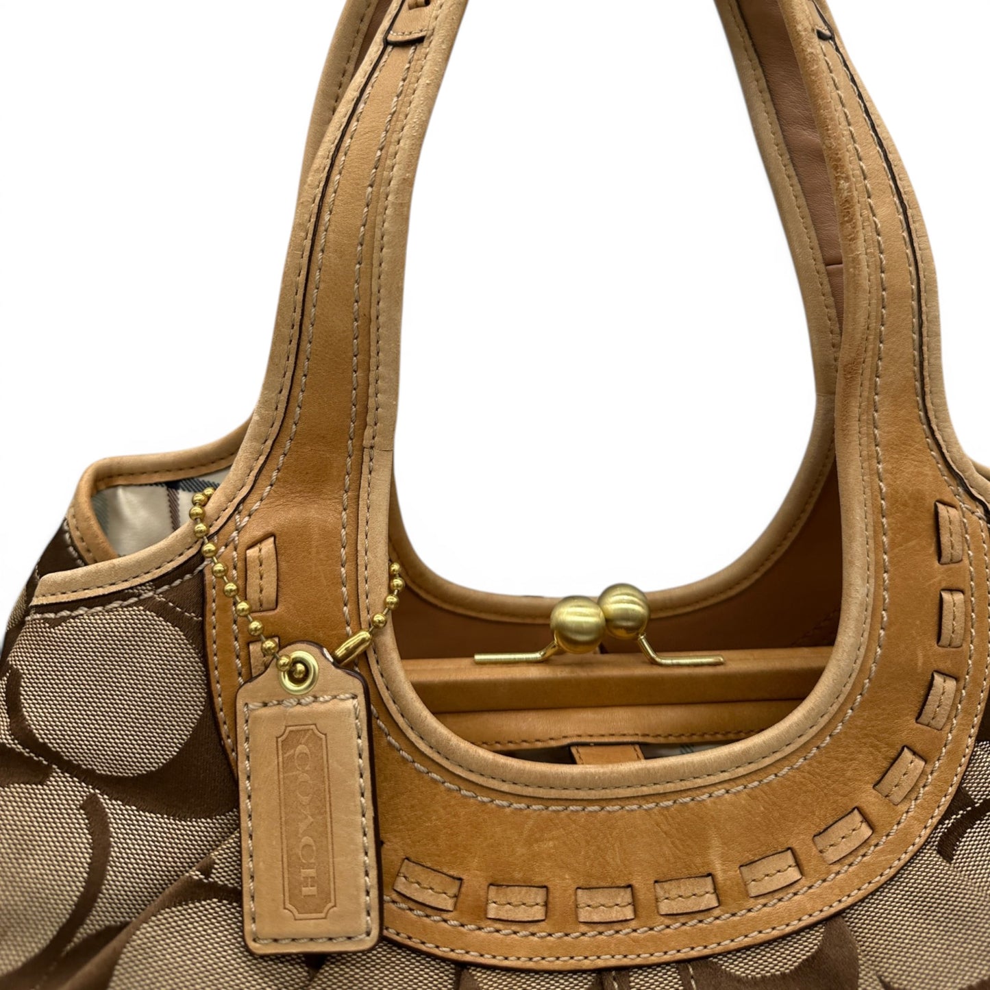 Vintage Coach 12232 Pleated Ergo Shoulder Bag
