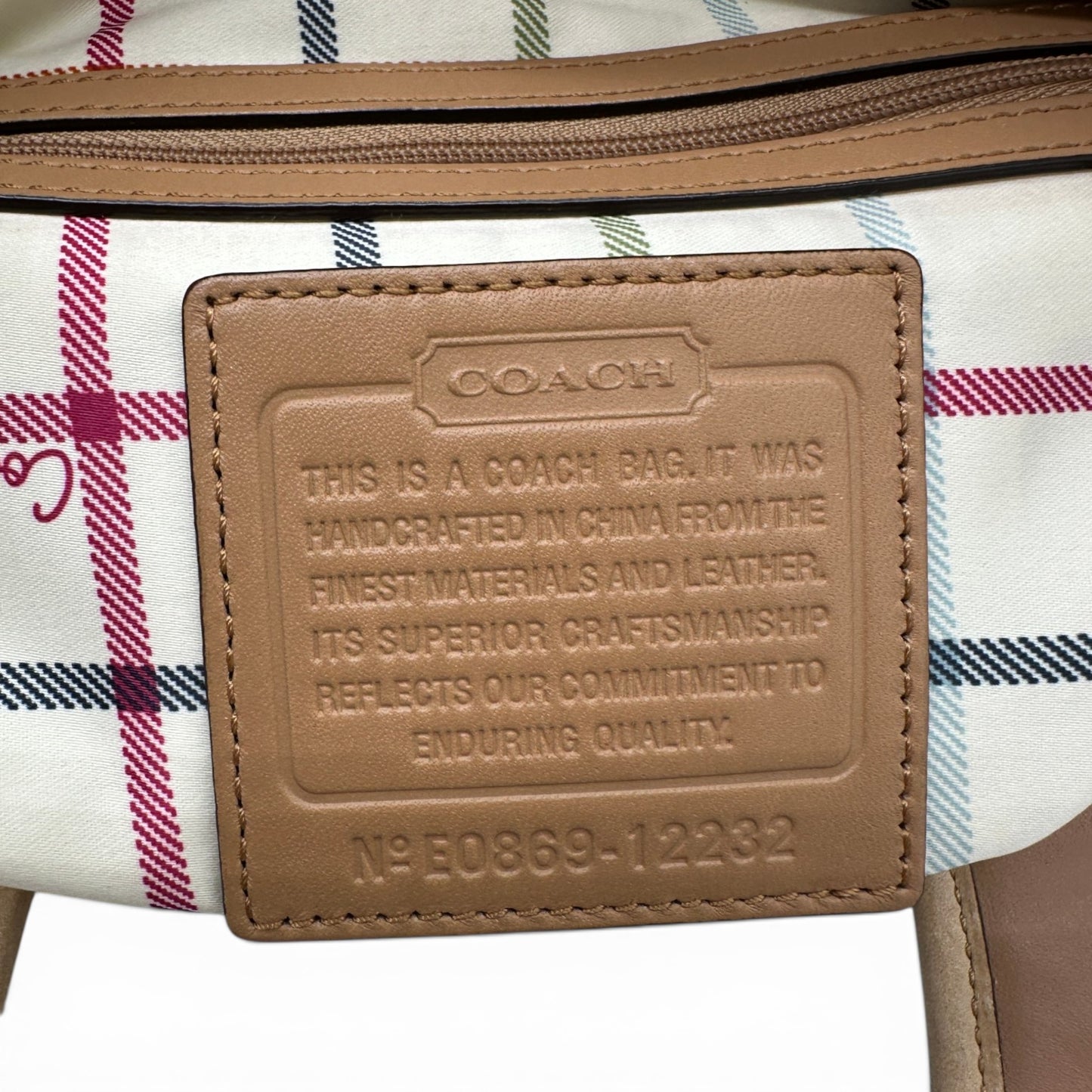 Vintage Coach 12232 Pleated Ergo Shoulder Bag