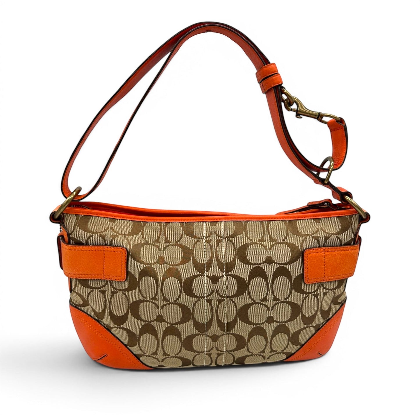 Sac bandoulière vintage Coach 7077 à double boucle
