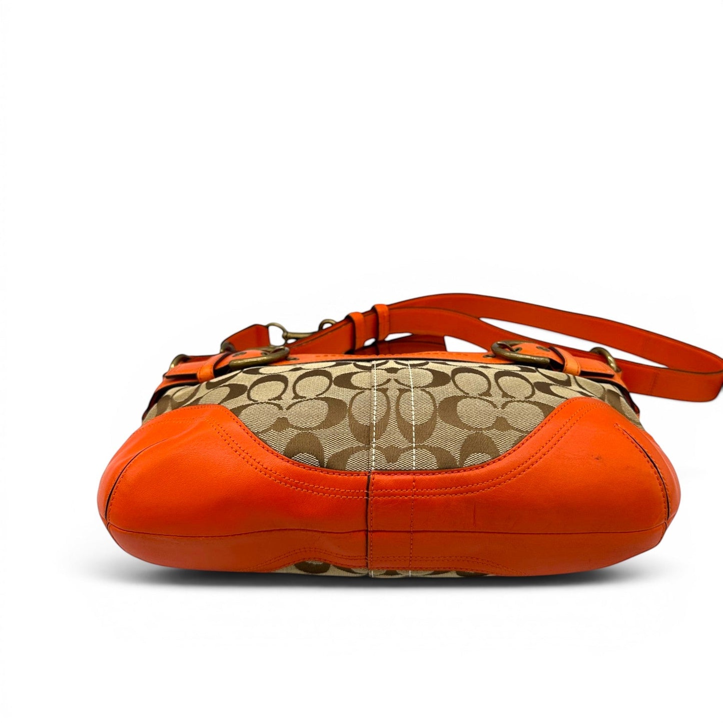 Sac bandoulière vintage Coach 7077 à double boucle