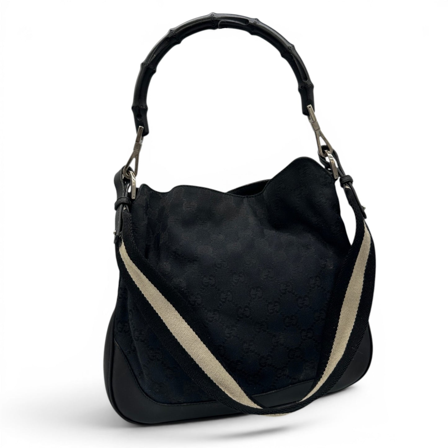 Vintage Gucci Wildleder Bambus 001-1014 Handtasche