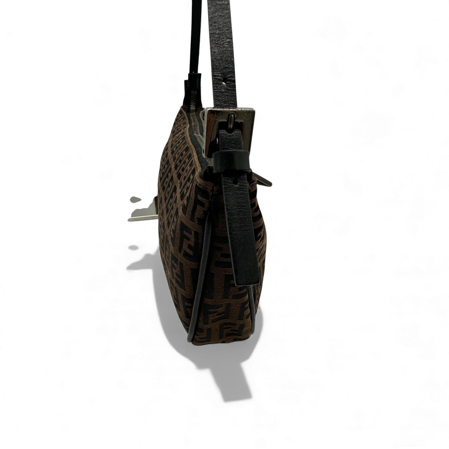 Vintage Fendi Zucchino Baguette Shoulder Bag